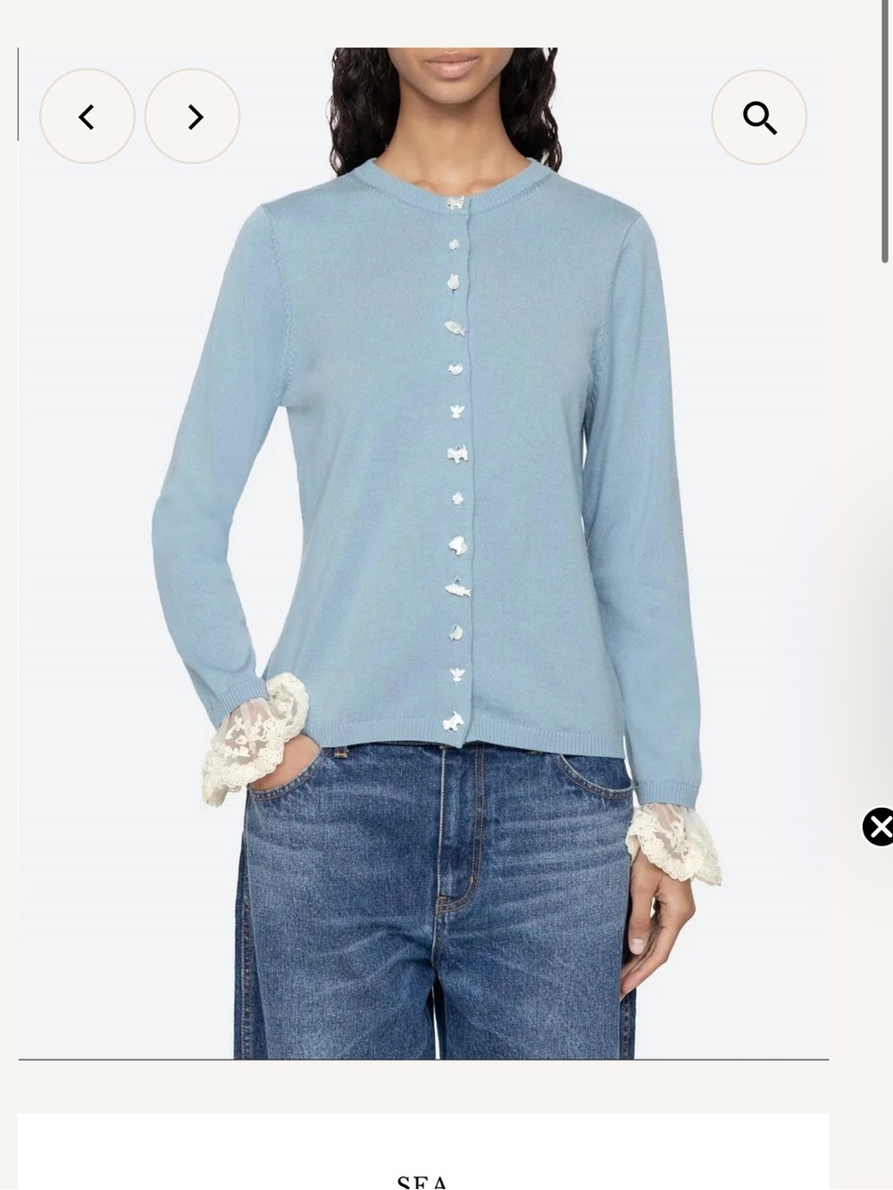 Sea - Diane Knit Cardigan Top